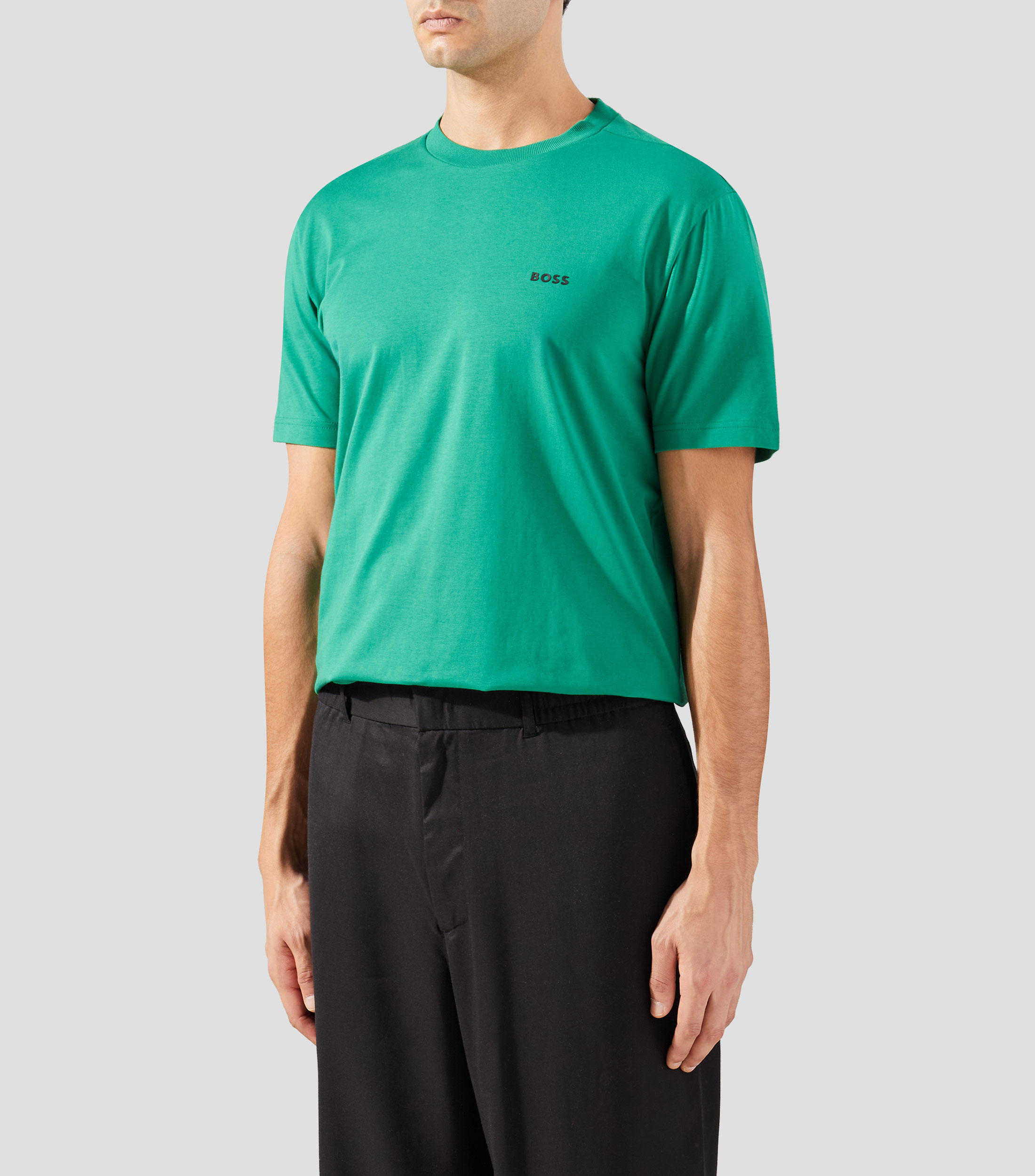 Playera cuello redondo manga corta lisa Hombre